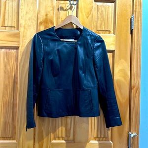 Petite leather jacket